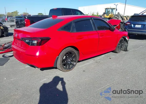 2025 Honda Civic Sport z USA, uszkodzony, nr VIN 2HGFE2F52SH507587